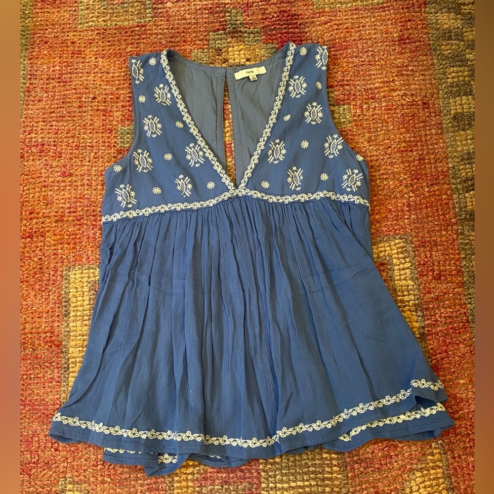 Blue tank top
